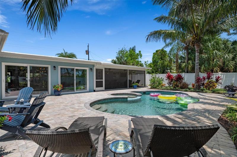 Heated pool and spa