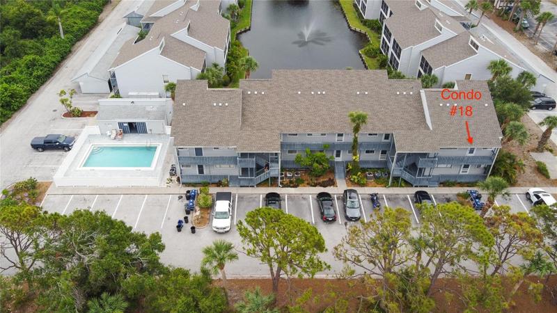 End Unit with water view.  Close to pool and clubhouse.