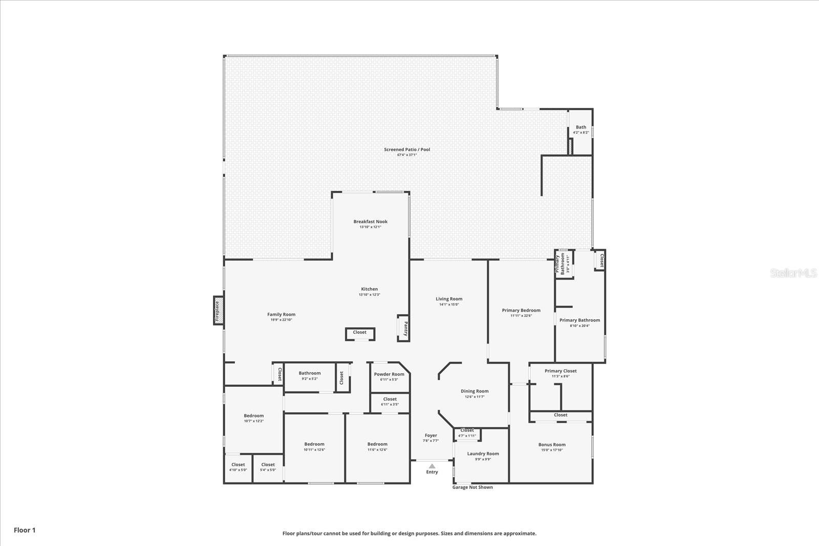 Floor Plan does not include garage.