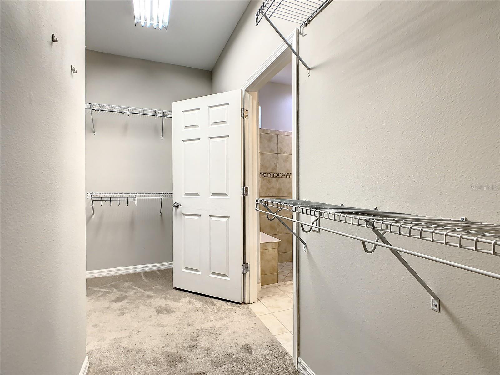 Upstairs Master Bedroom Walk in Closet