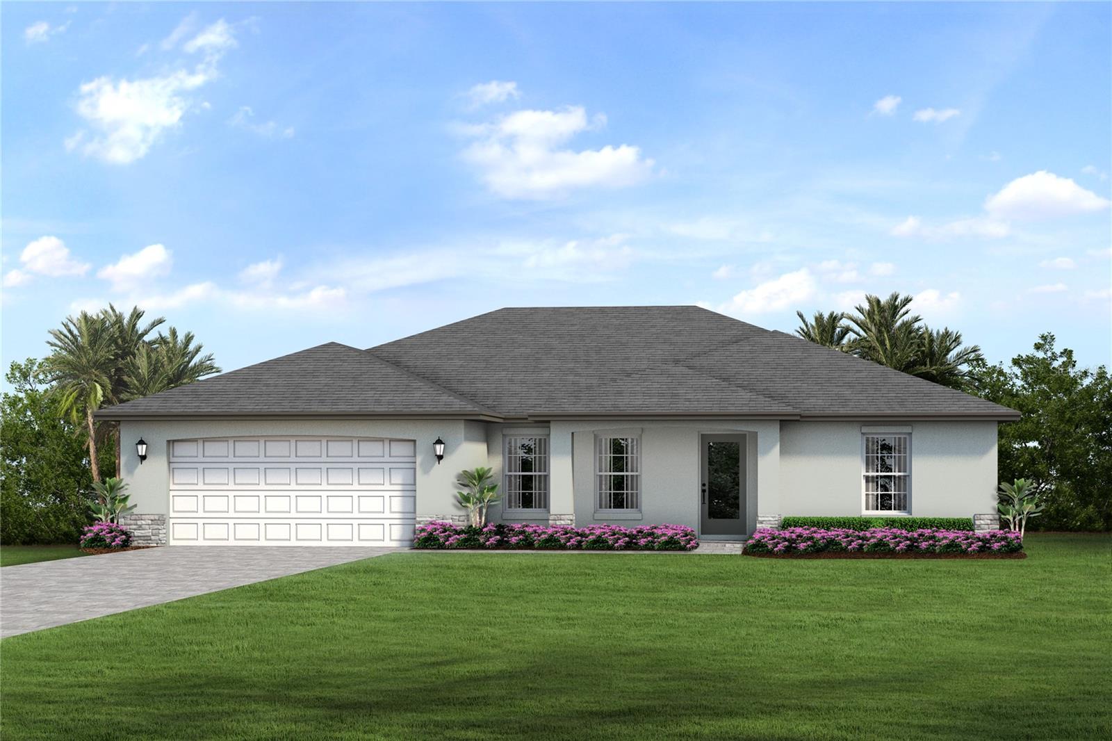 St. Augustine Elevation Rendering *DISCLAIMER: Renderings, Photos, Virtual Tours are of like model and are used for display purpose only, actual property may vary.