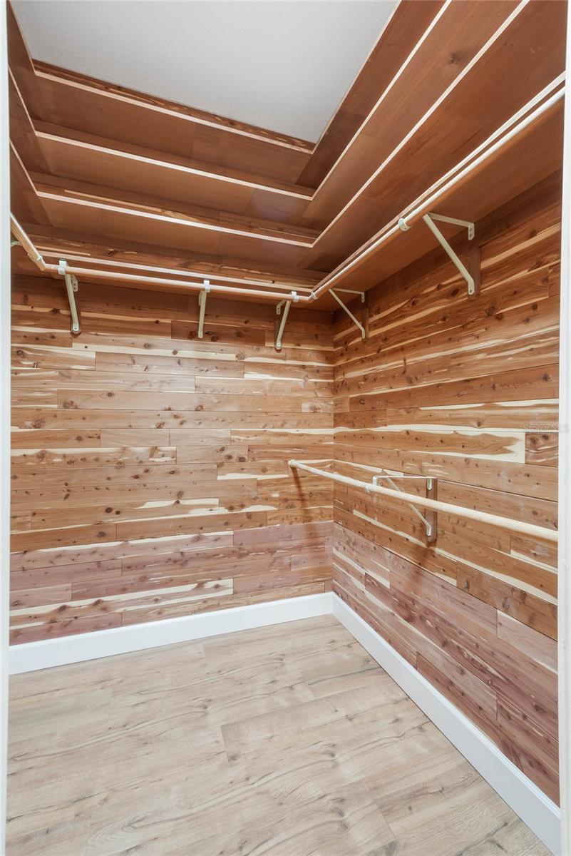 Walk-in Cedar Closet