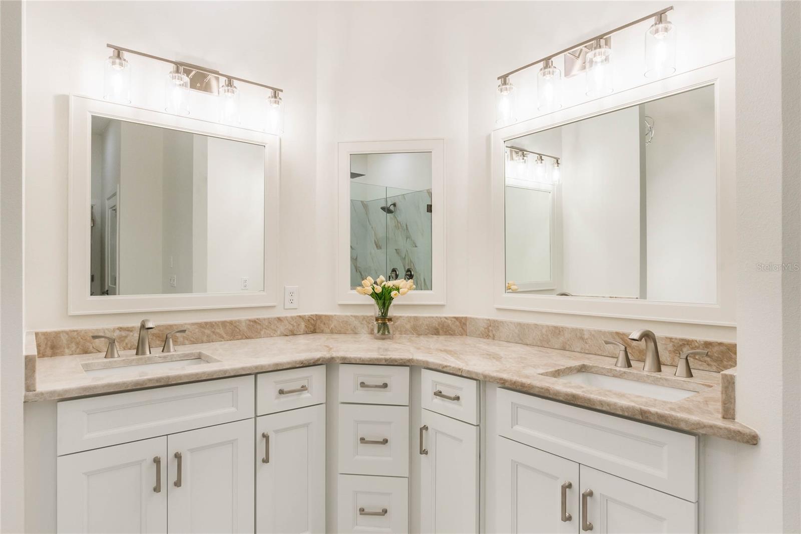 Master Bathroom dual vanities