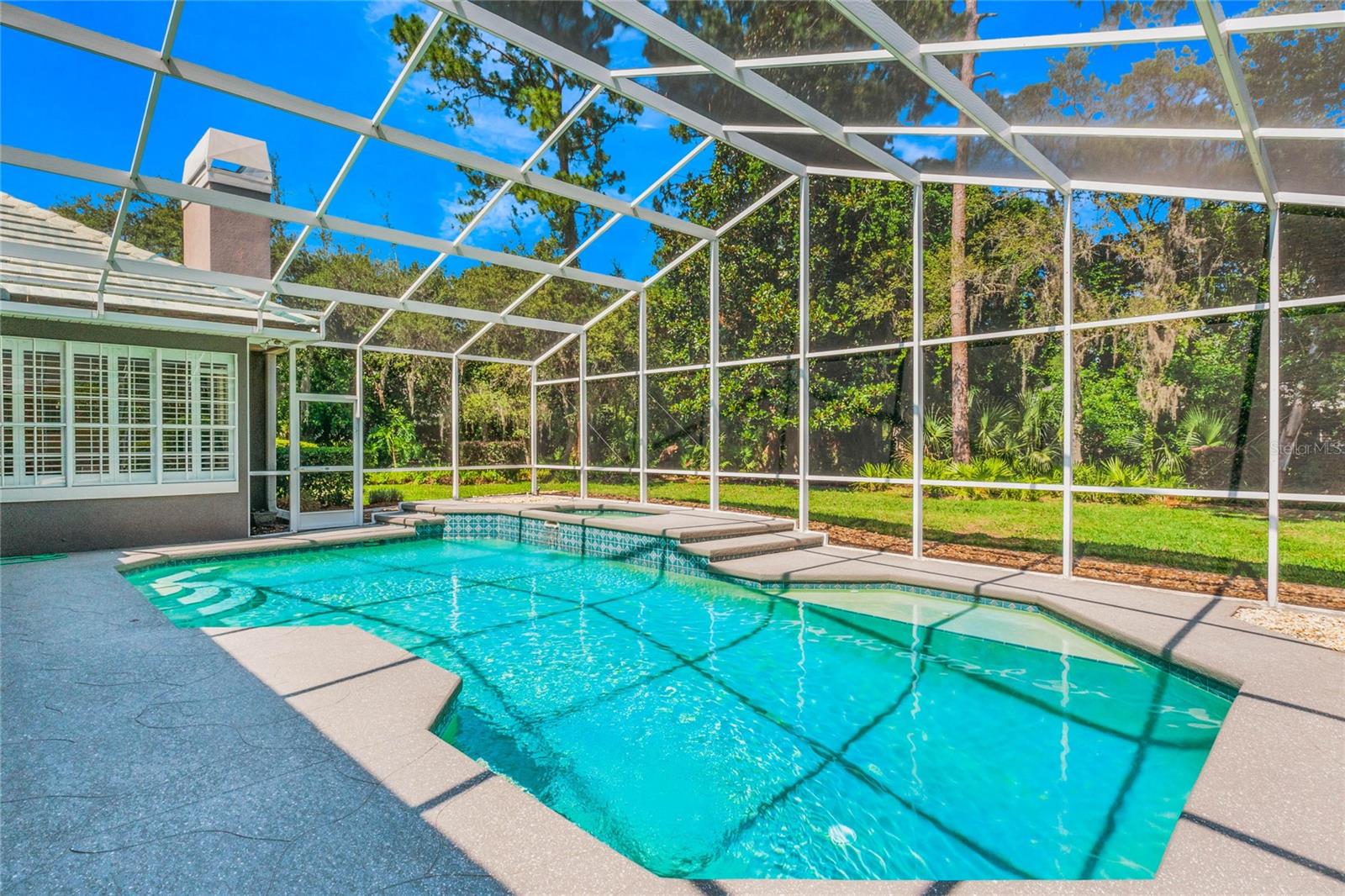 Heated Pool with screened enclosure