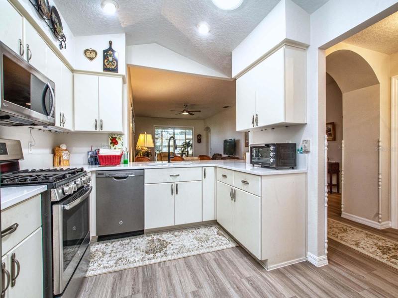 Updated Kitchen with Gas Convection Stove and newer appliances
