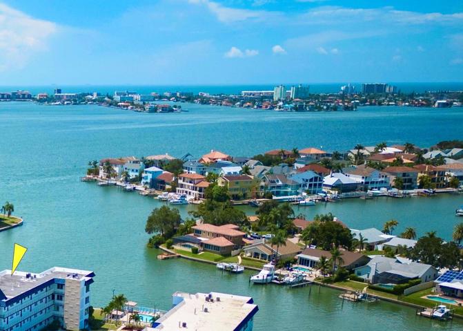 Wide Water views w St Pete Beach & the Gulf of Mexico just minutes away from Gulfport  & Town Shores