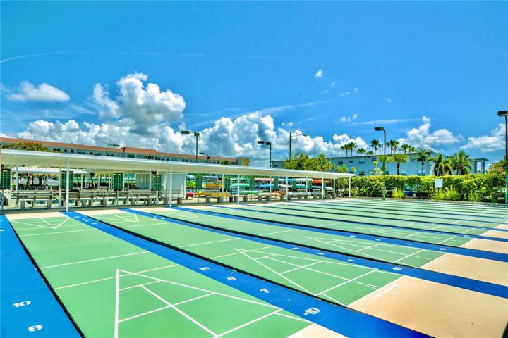 Shuffleboard courts for Town Shores residents to enjoy!