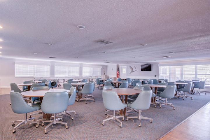 Community room at Town Shores may be reserved.