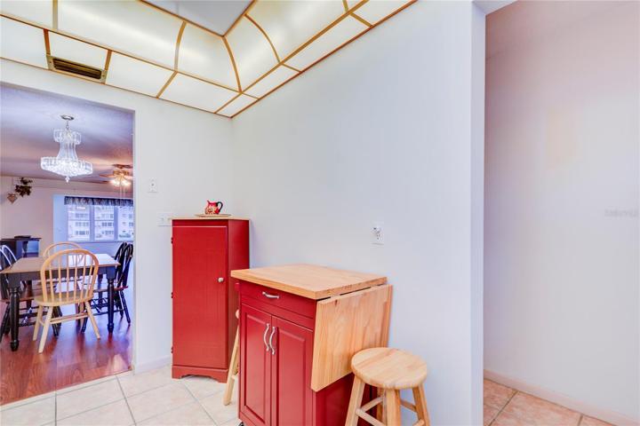 Plenty of room ik kitchen  to utilize as you prefer.