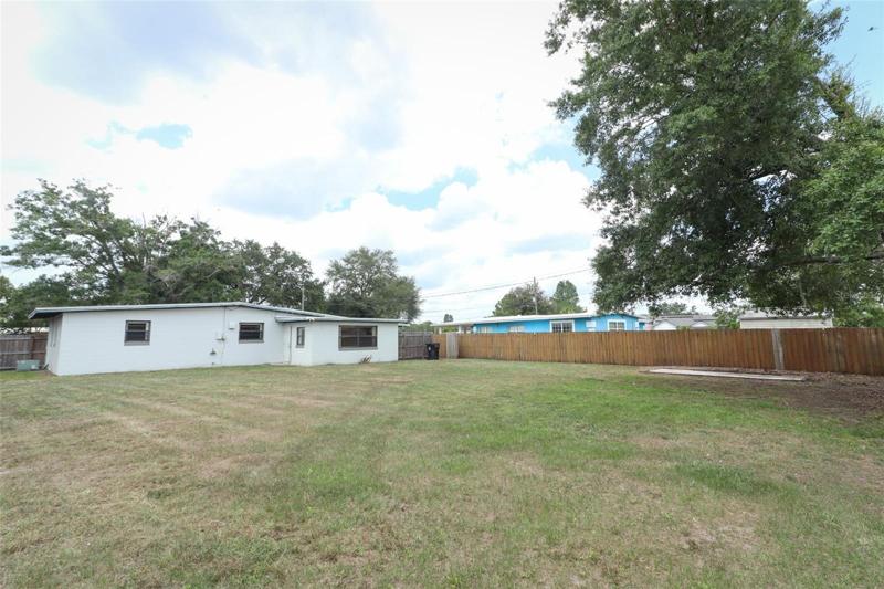 Spacious Fenced In Backyard