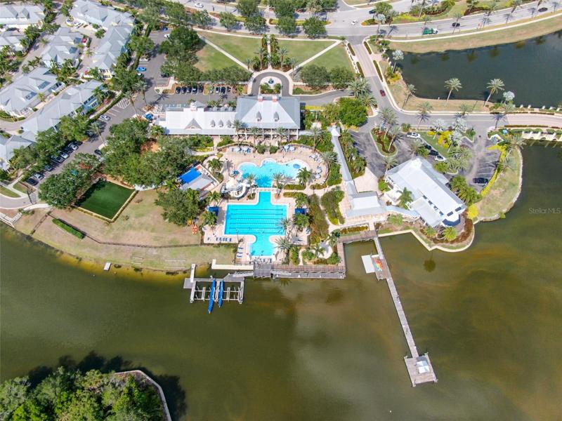 MiraBay Community Center aerial view
