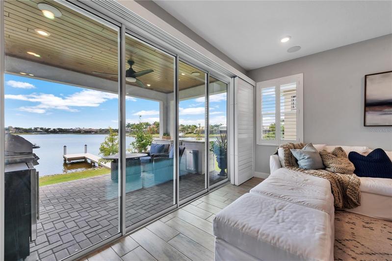 Notice the barn sliding door can close off bedroom 4 and bath 3, really nice for guest quarters or in-law suite.