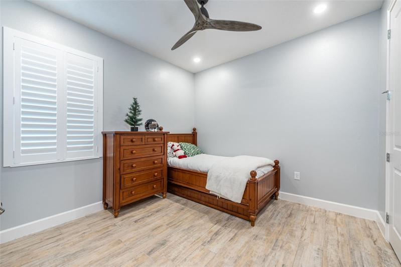 The tray ceiling makes the owner's suite feel even larger.