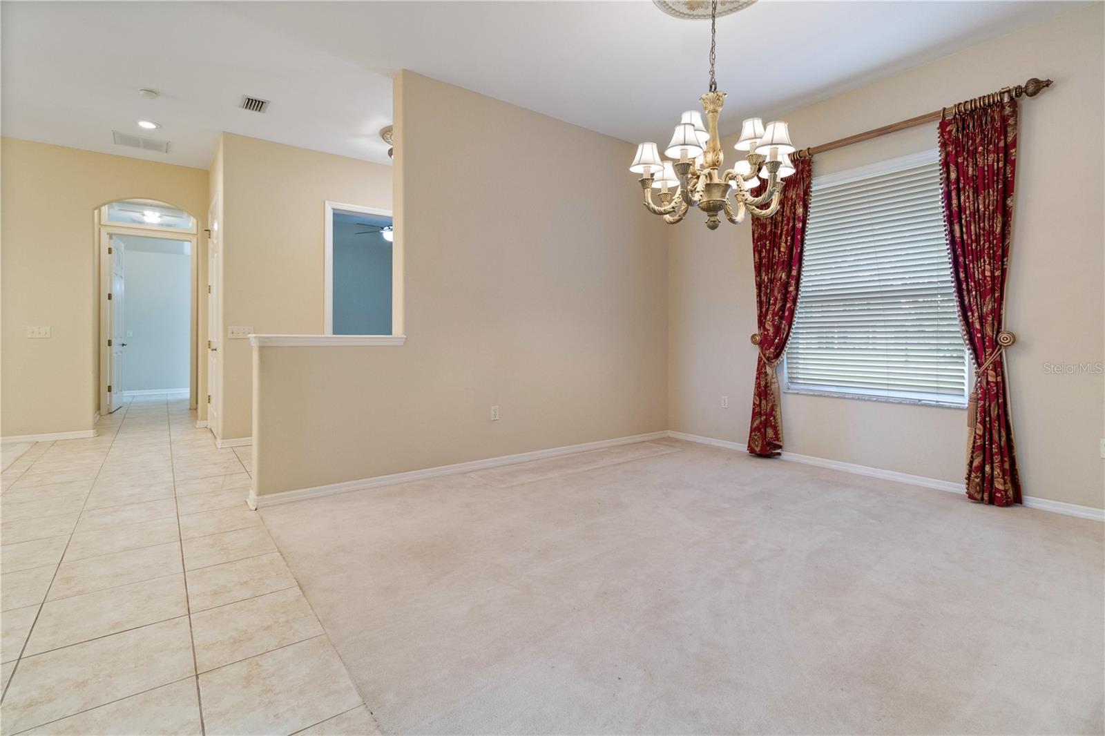 Formal Dining Room with window overlooking frontyard