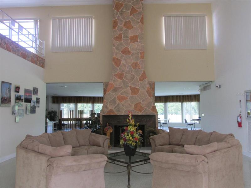 Clubhouse lobby