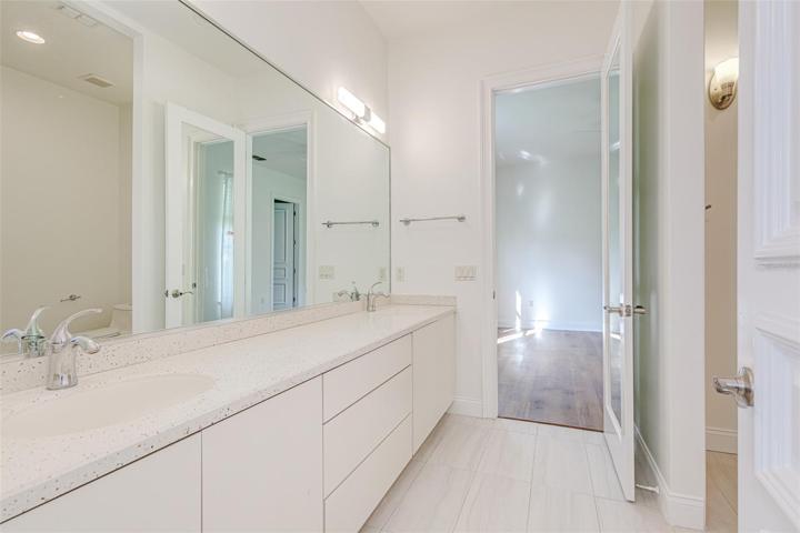 Bathroom 2 as of 9/4/2023 updated interior paint & now vacant.