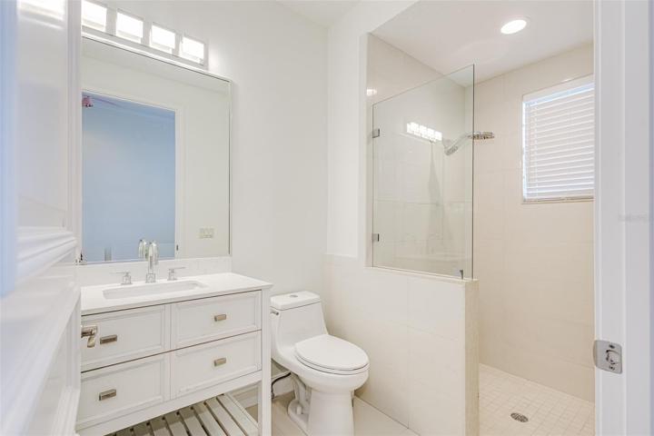 Bathroom as of 9/4/2023 updated interior paint & now vacant.