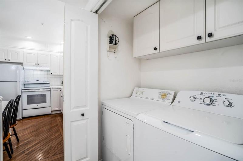 Laundry Closet and Side Entrance located near Kitchen