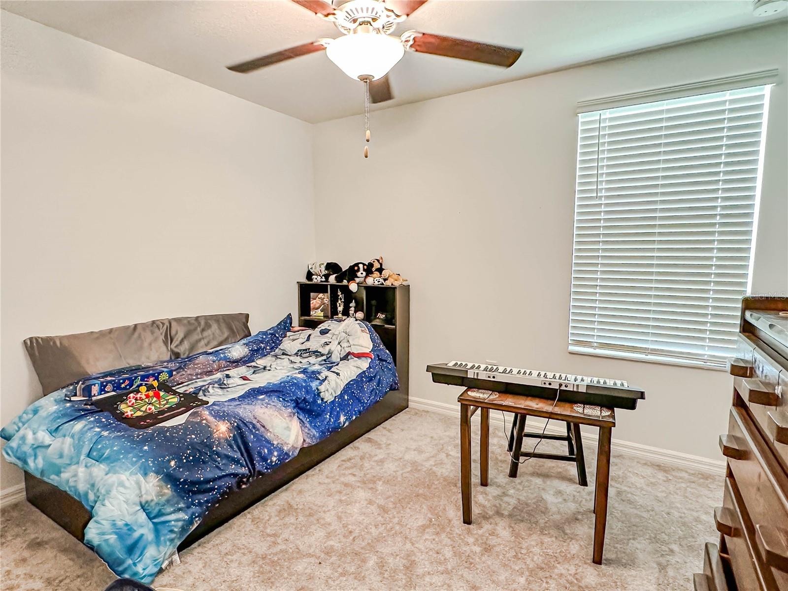 The third bedroom would work well as a gym, office, playroom, theater, library or guest room.