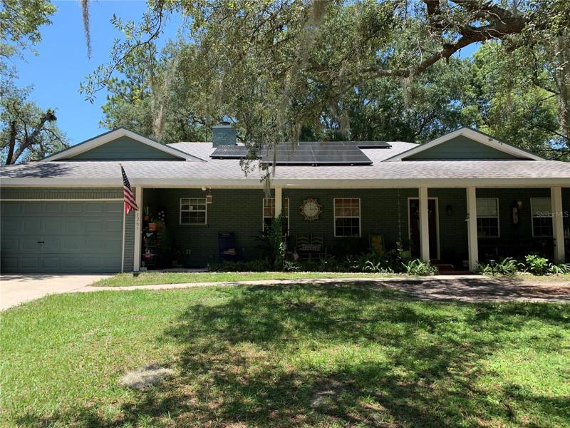 Exterior with large porch