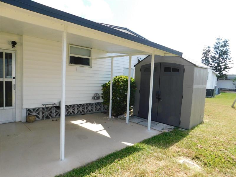 Storage on back patio