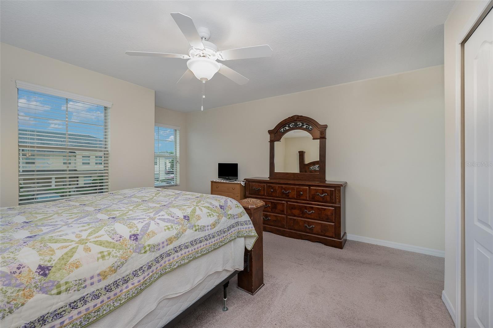 Spacious 14' x 14' Master Bedroom