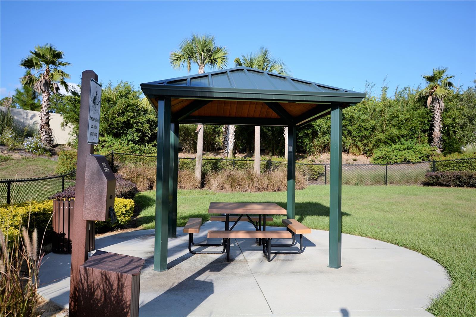 Esplanade Dog Park Parent Seating Area