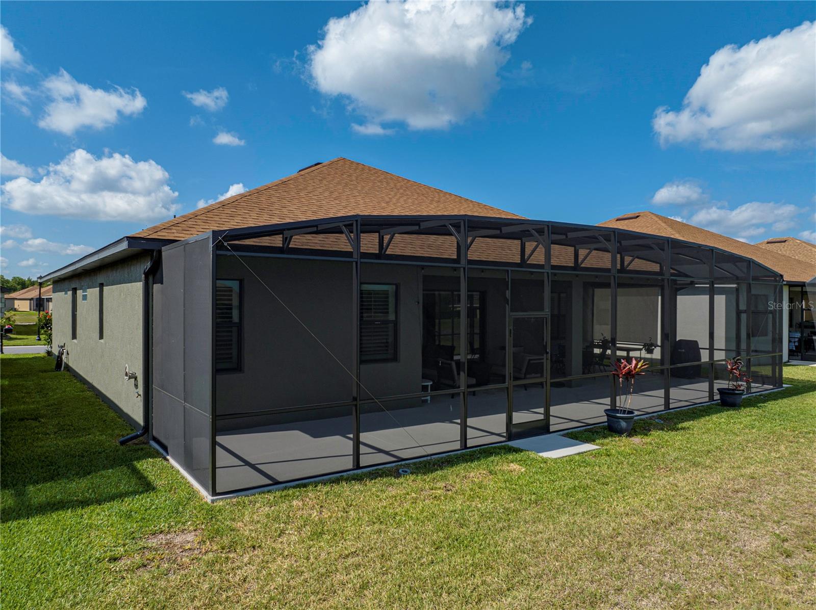 Back view of home