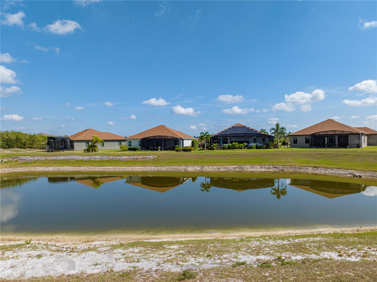 Rear view from property