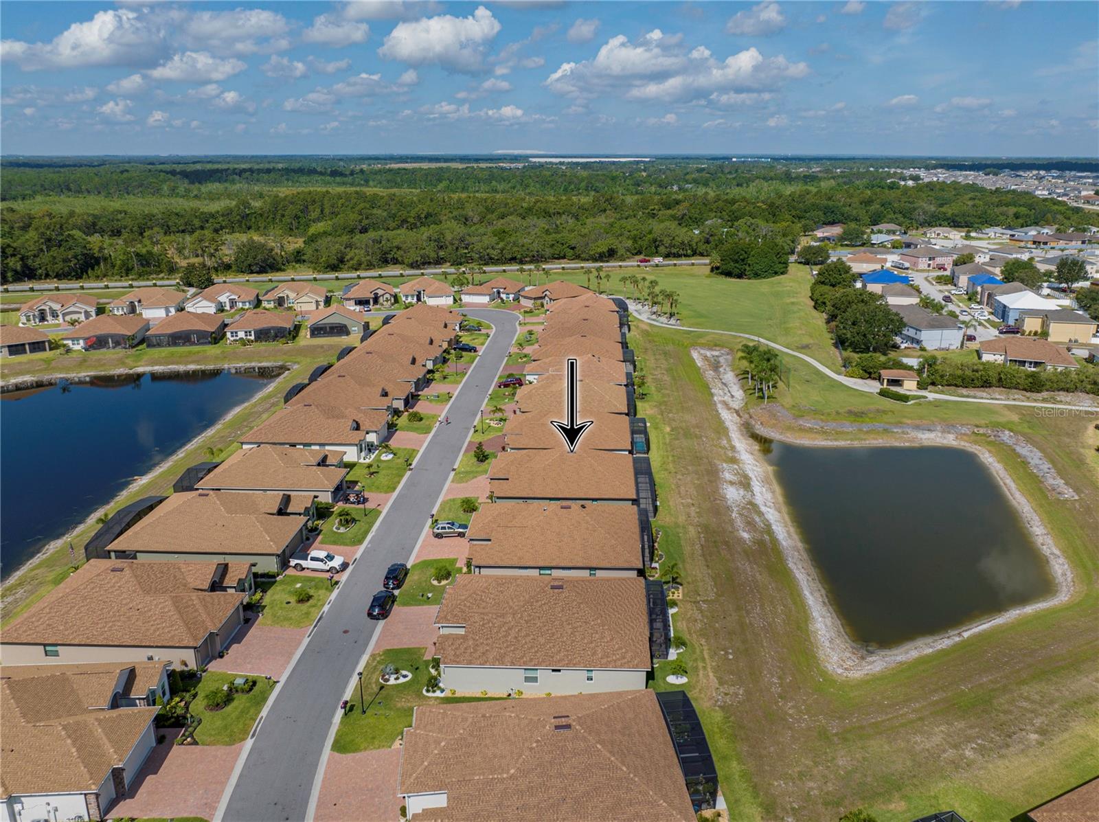 Property drone view