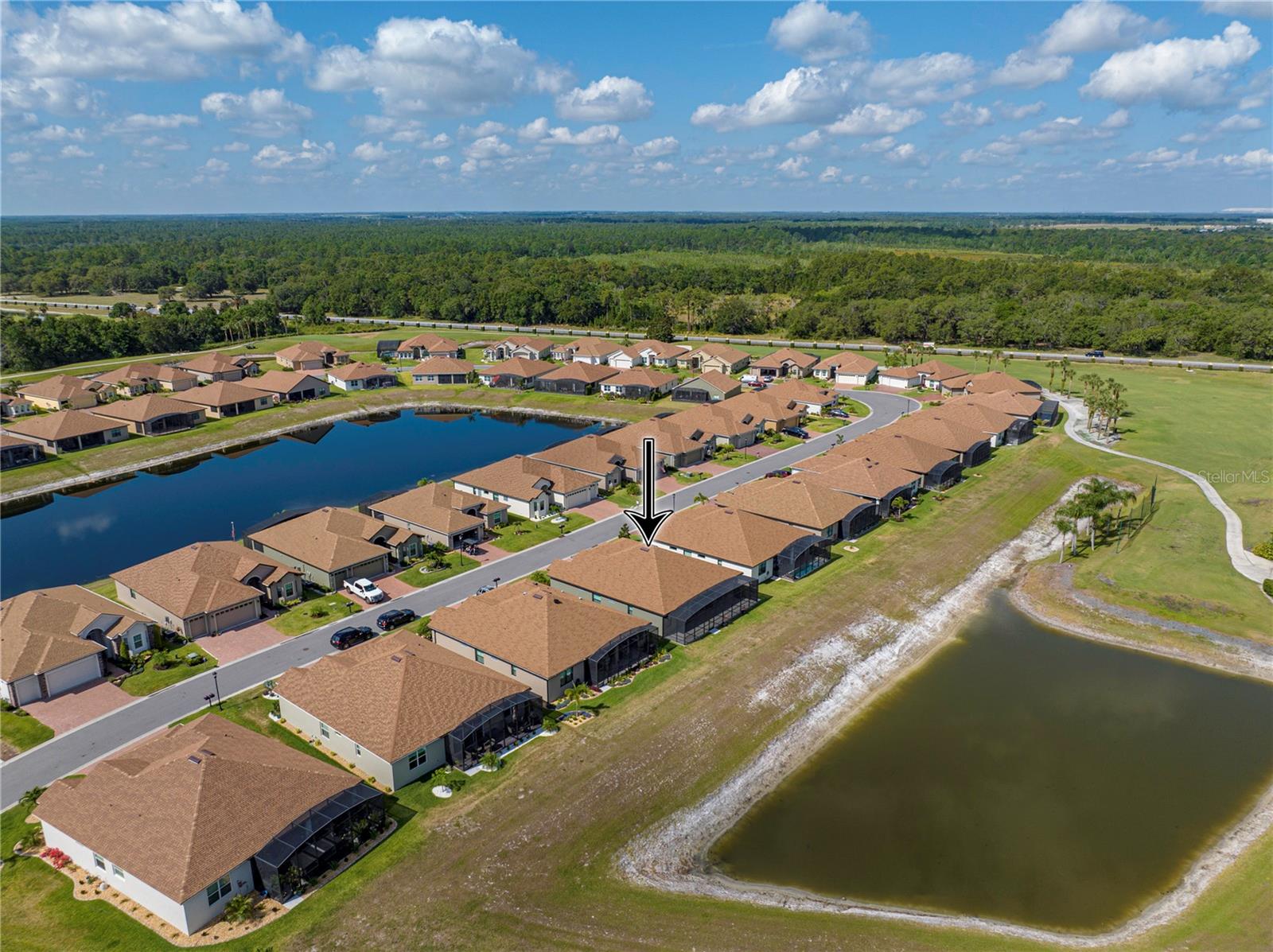 Property drone view