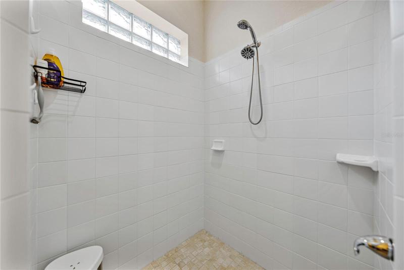 Master shower