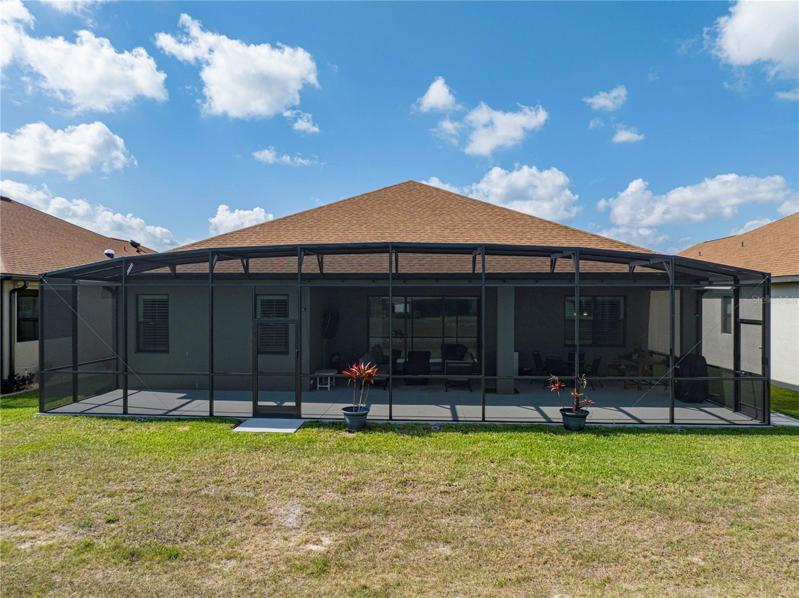 Back view of home