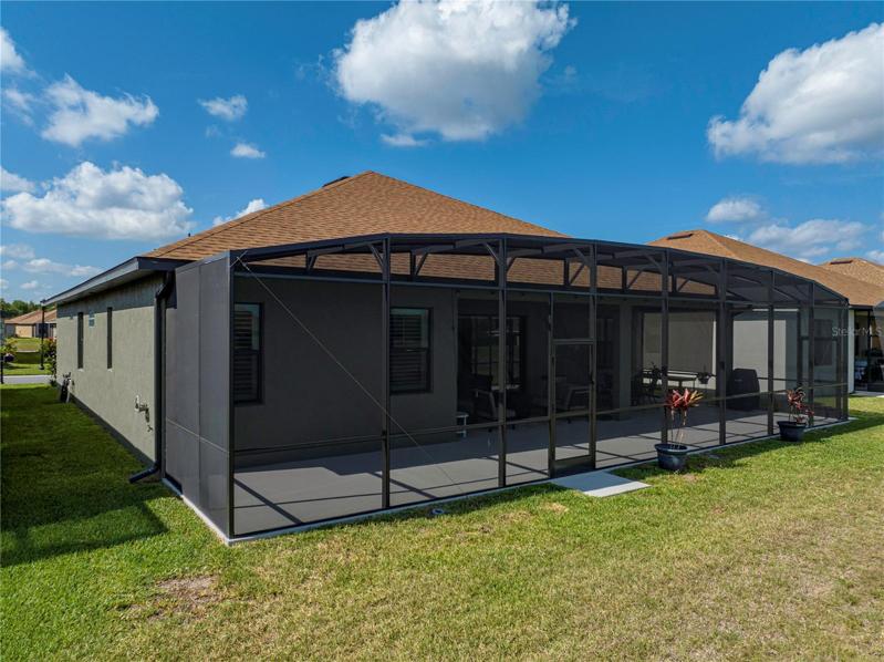 Back view of home