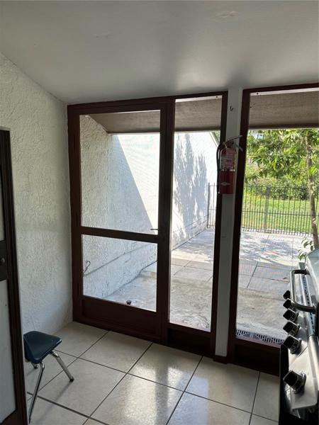 Enclosed Patio-courtyard view