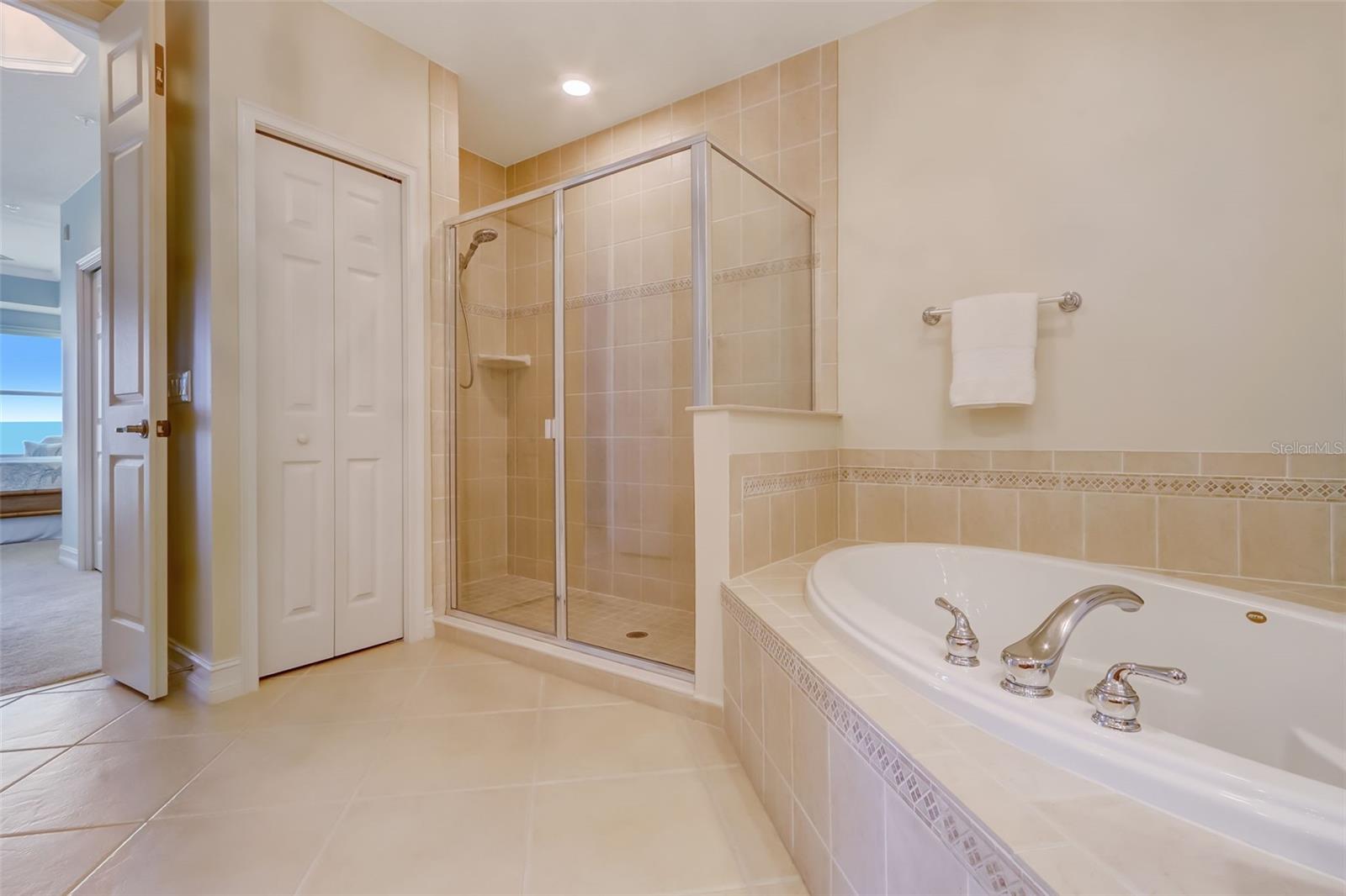 Large walkin shower