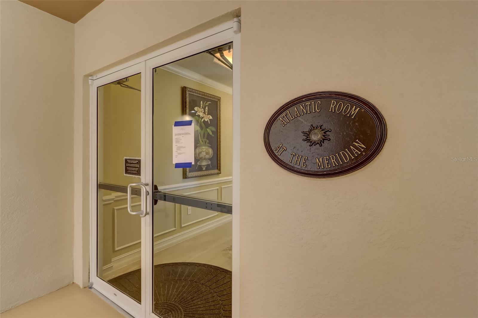 Clubhouse entrance.Second floor