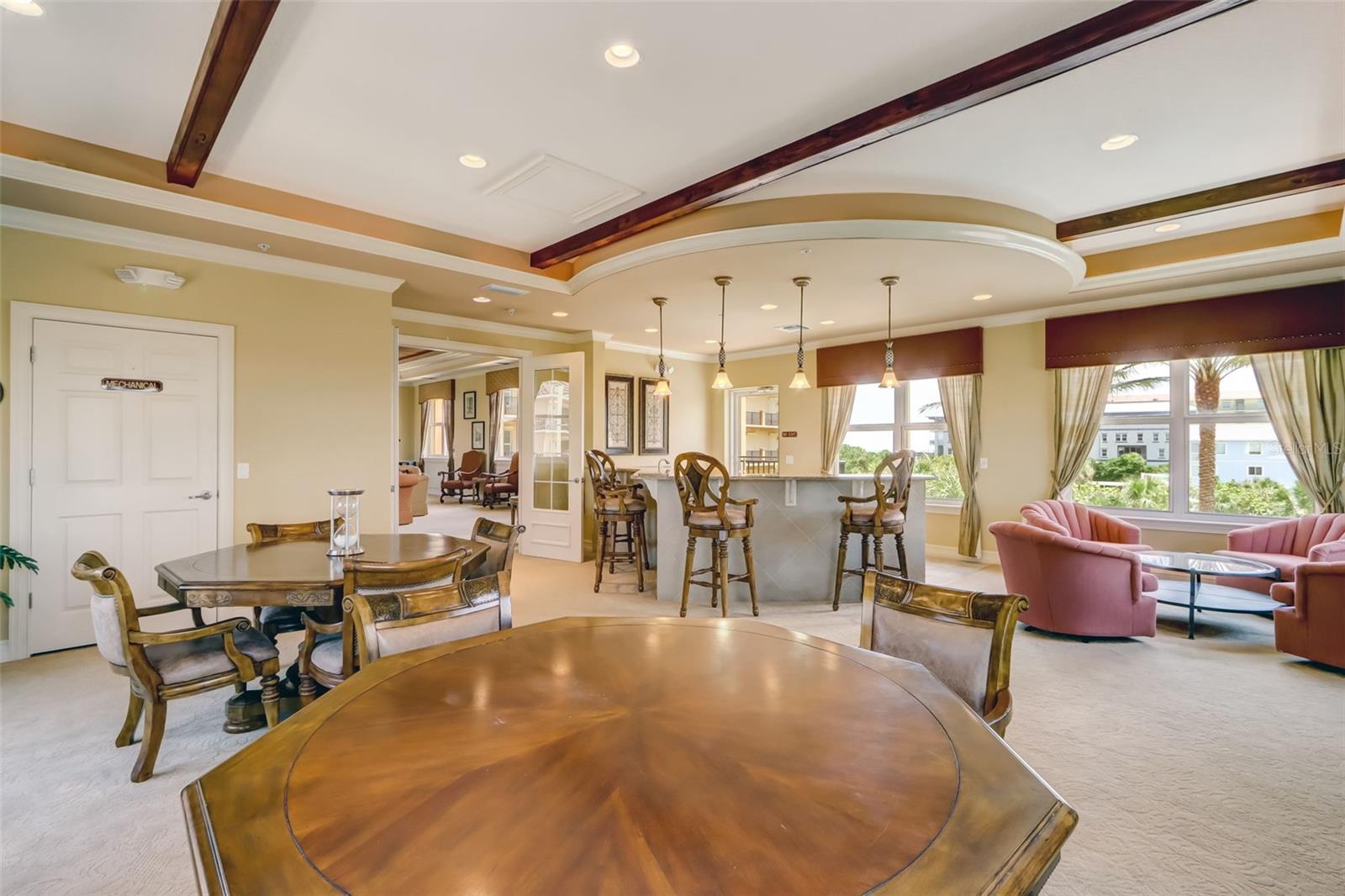 Clubhouse activity area