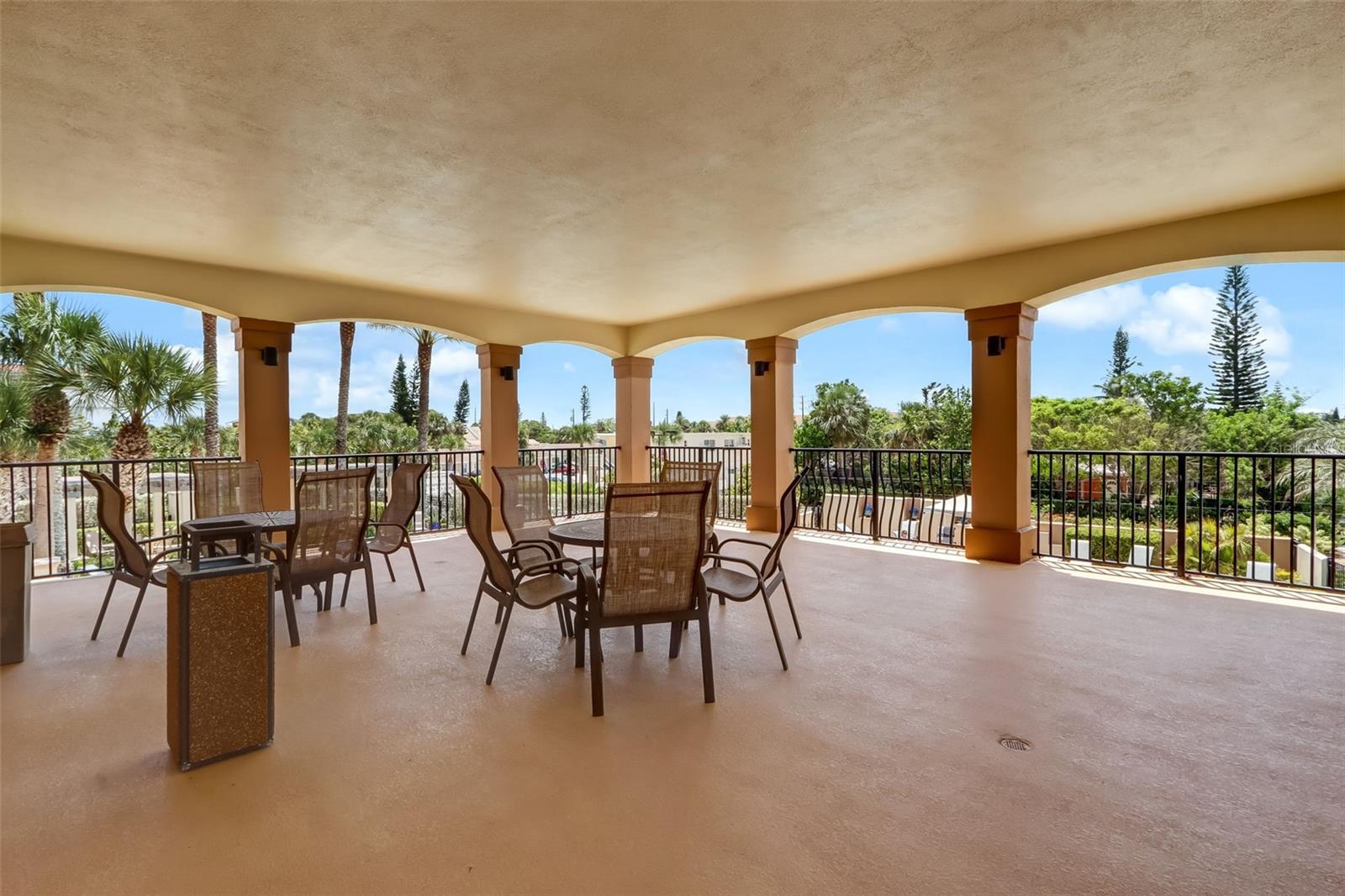Covered patio first floor