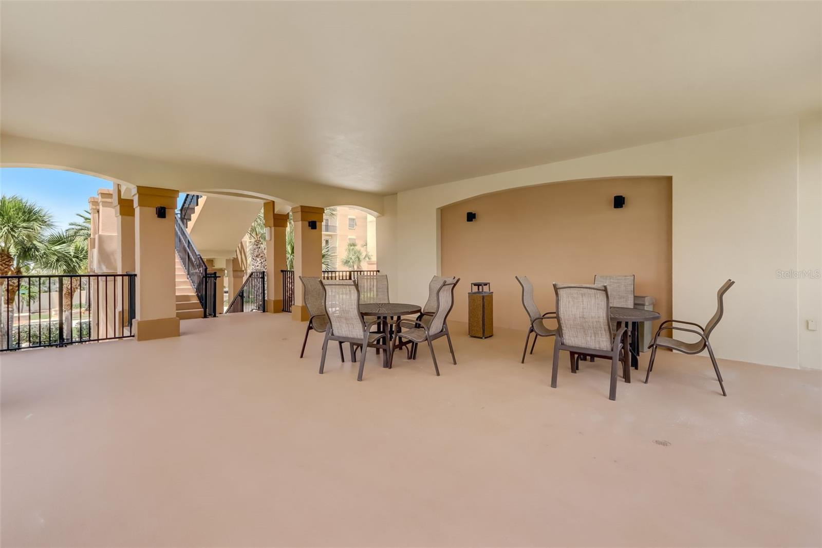 Covered patio first floor