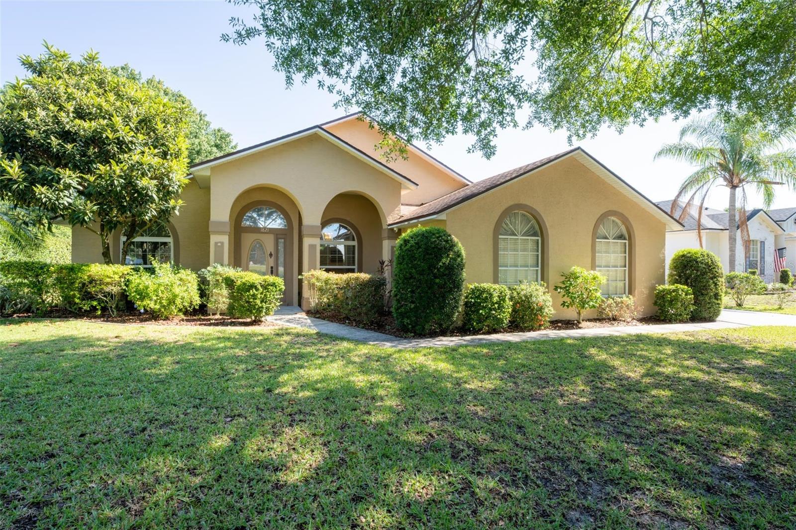 Beautifully landscaped front yard