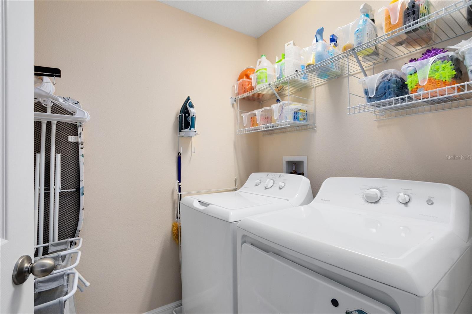 Convenient upstairs laundry