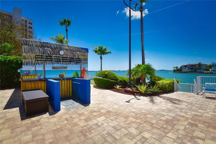 Tiki bar at the community pool