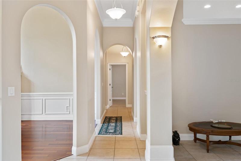 Hallway leading to guest suites