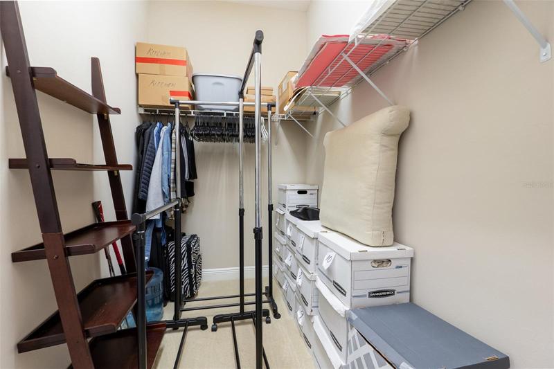 Master walk-in closet