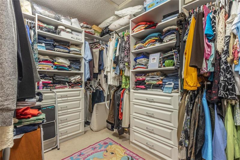 Master walk-in closet.
