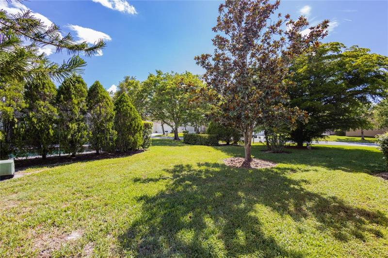 Side, corner lot.