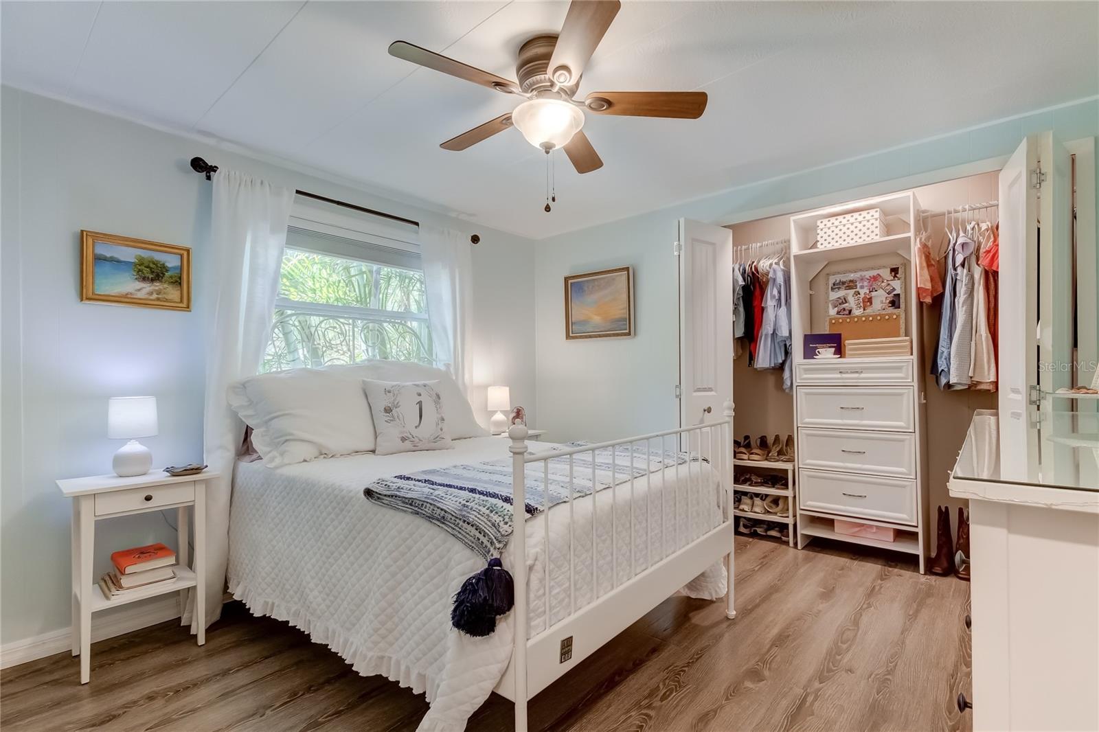 Bedroom #2 (11' x 11.3') Features Built Out Closet for Super Organized Storage Solutions!