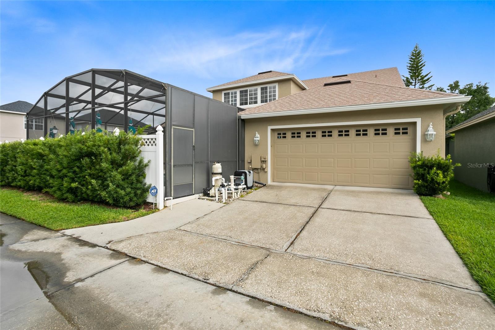 Rear of the home