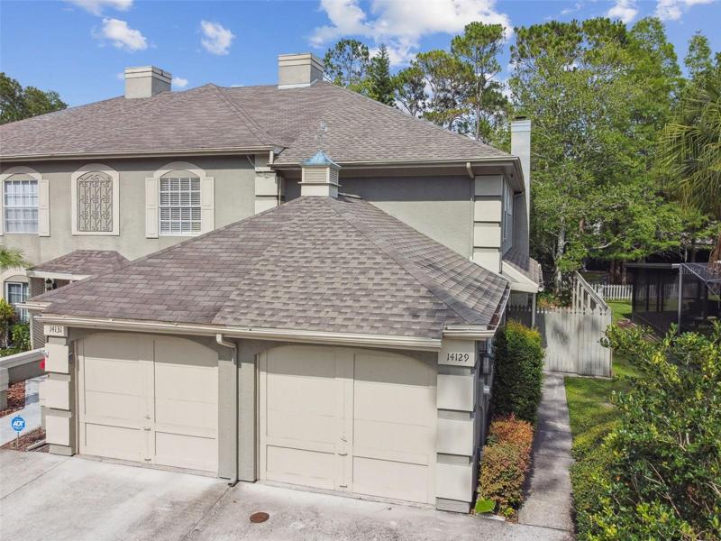 End Unit with fenced courtyard
